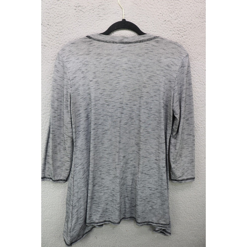 LOGO by Lori Goldstein Long Sleeve Tunic-Size Small-Pockets-BOHO-Lagenlook - Picture 7 of 9